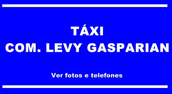 Táxi em Comendador Levy Gasparian